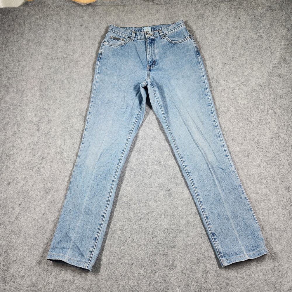 VTG Calvin Klein Jeans Womens 8 Double Stonewash Denim Made in USA 90s HEMMED